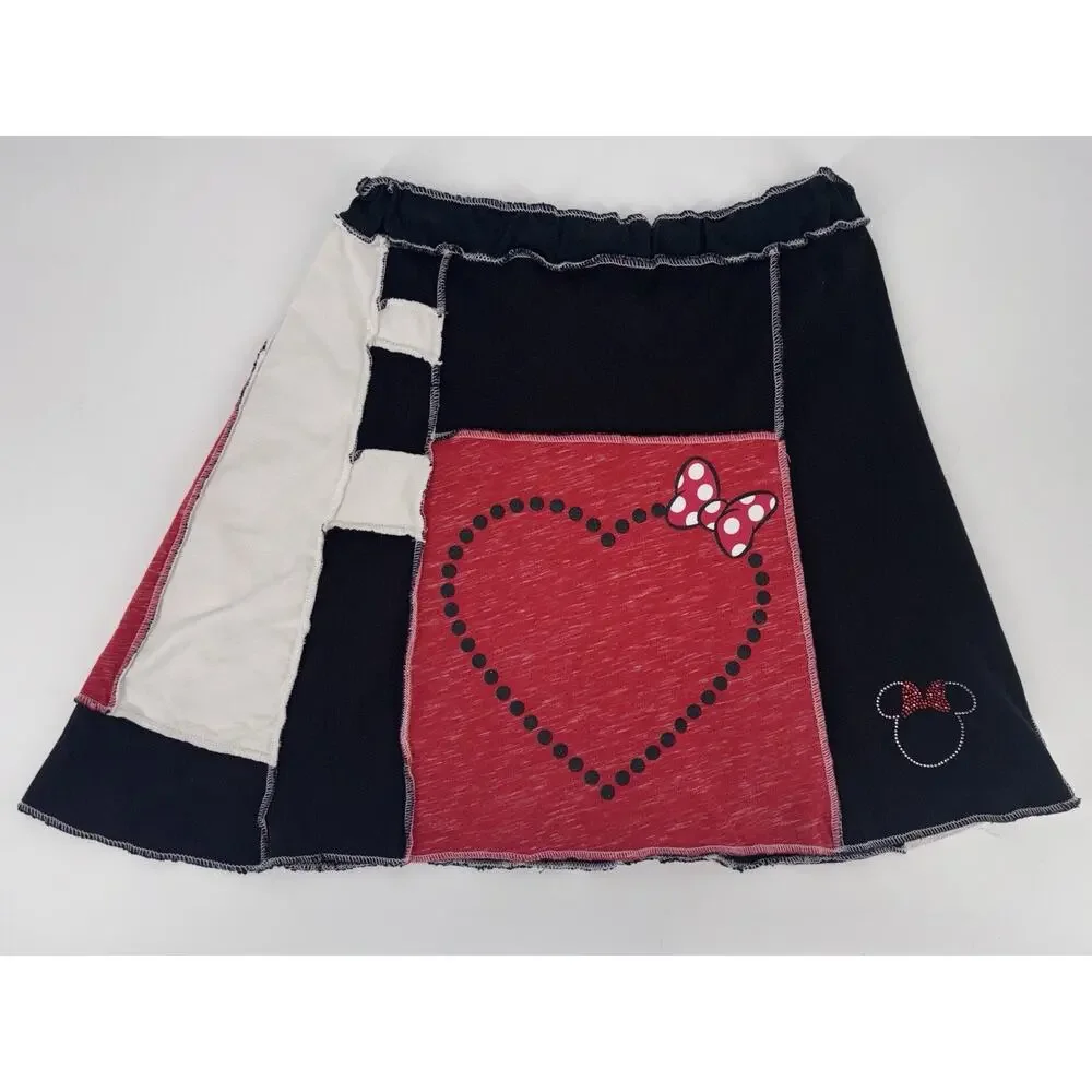 Minnie Mouse Women's Skirt Handmade Disney Vacation Embellished No Size Tag CUTE